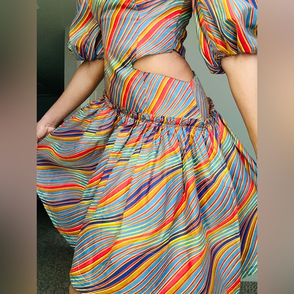 African Multicored Summer Dress - Picture 5 of 8